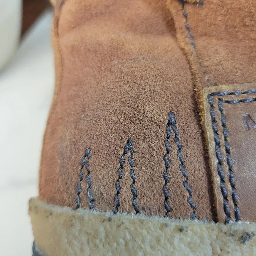 Merrell Womens Boots Tremblant Pull On Polar Oak Brown Fur Lined Size 9